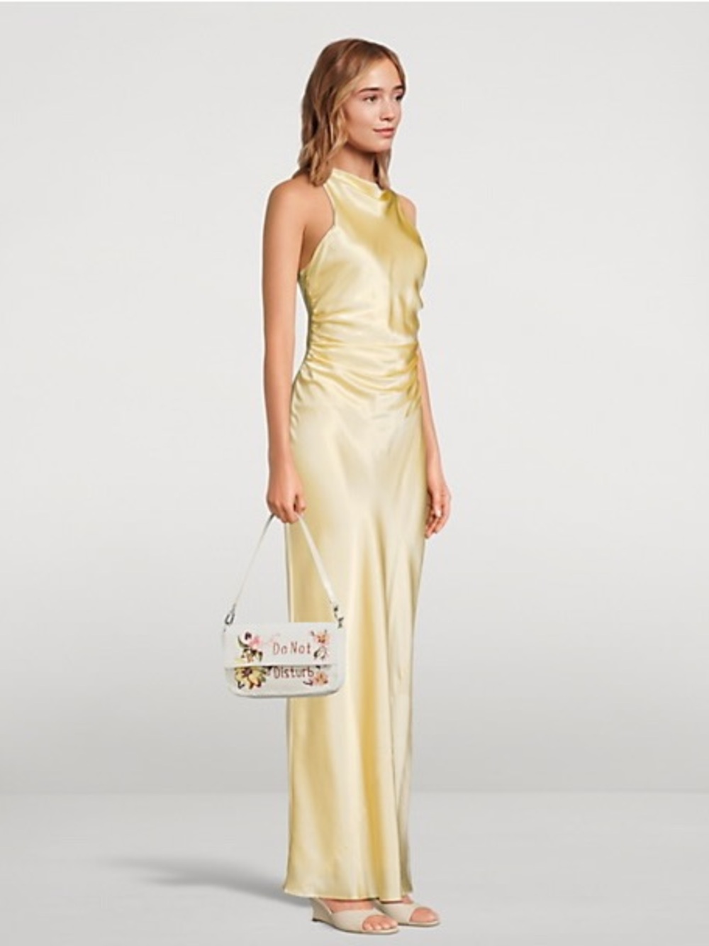 Reformation cassette silk dress blonde butter yellow wedding guest bridesmaid 6 - Picture 9 of 9